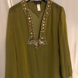 Versace  Sheer Tunic with sequins